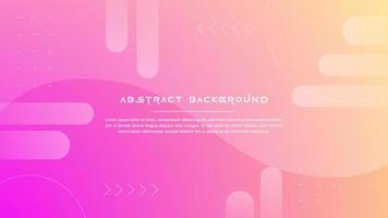 Colorful abstract geometric shape background with soft pink color vector