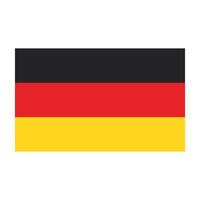 germany flag waving isolated icon vector