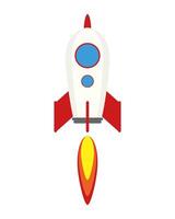 rocket start up launcher icon vector
