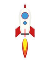 rocket start up launcher icon vector