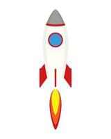 rocket start up launcher icon vector