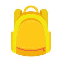 icono de estilo plano de equipo de mochila escolar vector