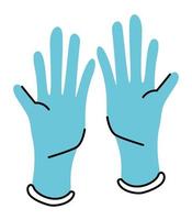 medical gloves protection vector