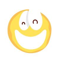 crazy emoji face fools day icon vector