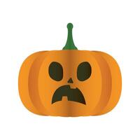 halloween pumpkin face degradient style icon vector