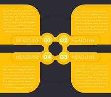 1,2,3,4, step labels, timeline template, infographics design elements vector