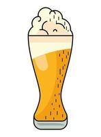 beer drink glass vector