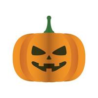 halloween pumpkin face degradient style icon vector