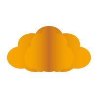 cloud sky floating isolated icon vector