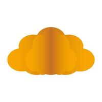 nube cielo flotante icono aislado vector