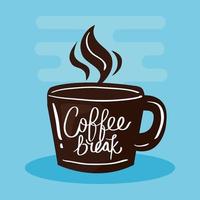 cup of coffee with steam vector