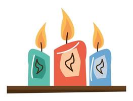 colors candles spa vector