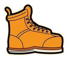 boot patch retro style vector