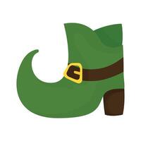 saint patrick leprechaun boot shoe vector