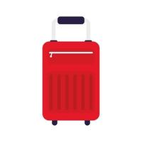 maleta, bolsa de viaje, colorido, aislado, icono vector