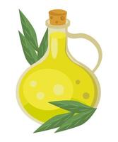 olive oil jar vector