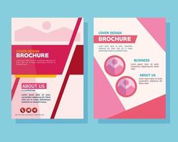 brochure templates icon collection vector