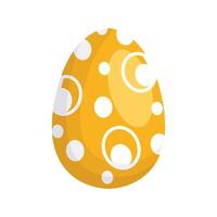 happy easter egg paint with balls vector