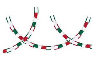 mexican garlands hanging vector
