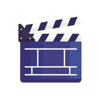 clapboard of movie vector
