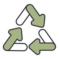 recycle arrow symbol vector