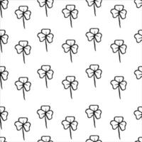 Vector seamless background with colorful watercolor illustration of clover. Can be used for wallpaper, pattern fills, web page, surface textures, textile print, wrapping paper