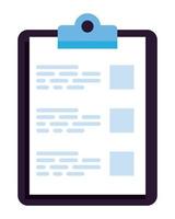 checklist clipboard document vector