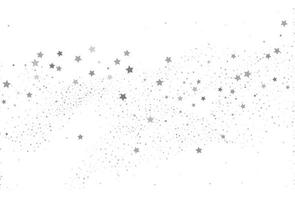 Light silver glitter confetti  background. White holiday texture vector