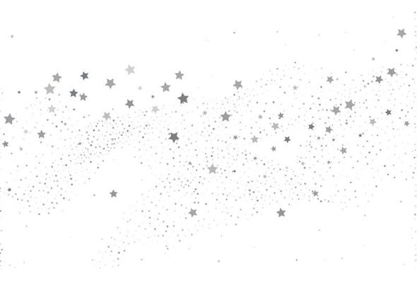 Light silver glitter confetti  background. White holiday texture