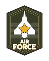 airforce emblem with airplane vector
