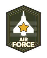 airforce emblem with airplane vector