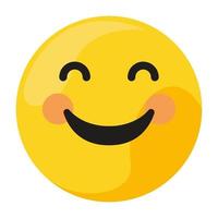 classic happy emoticon smiling vector