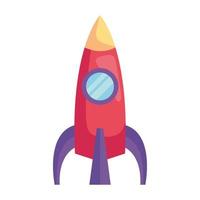 little rocket toy vector