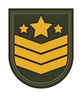 shield with stripes and stars vector