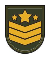 shield with stripes and stars vector