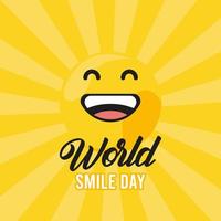 world smile day sunburst vector