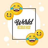 world smile day poster vector