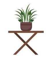houseplant in table vector