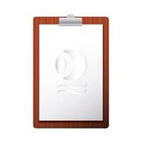 clipboard checklist branding isolated icon vector