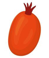 diseño de tomate naranja vector