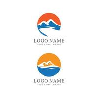 River vector icon illustration logo design