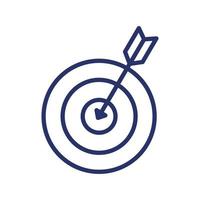 Isolated target icon vector