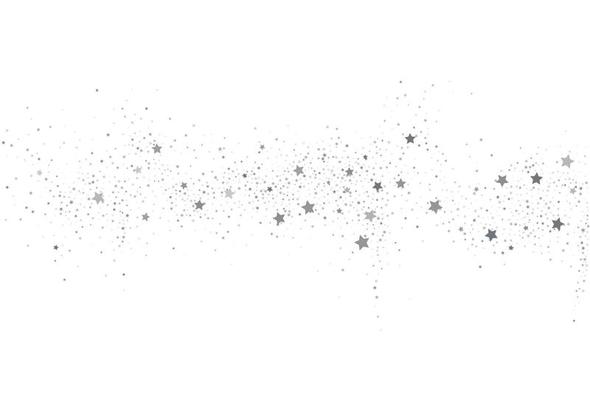 Light silver glitter confetti  background. White holiday texture
