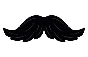 mustache male silhouette vector
