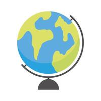 world planet earth school supply icon vector