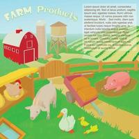 Farm products concept illustration vector