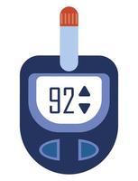 digital glucometer device vector