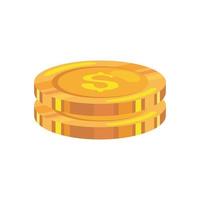 iconos de monedas de dinero vector