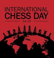 Vector Image, International Chess Day july 20