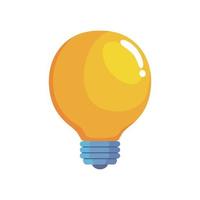 Light bulb icon vector